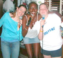 The Macaroni Grill Girls - Angie, Rolda & Christine sing! (untill the car breaks down)
