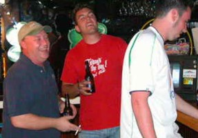 Dave from the Wishing Well comes in to reminisce about when he used to have the Frank-E-oke show in his bar.