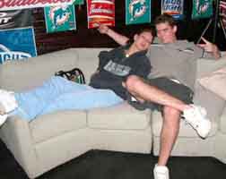 It's the comfy couch