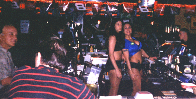 The girls behind the bar are half the show