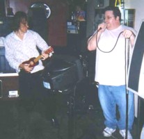 Joe with the evil O & Big John rock out.