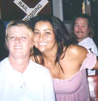 our bartender Janette in the center