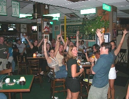 And the crowd goes wild on the very first night