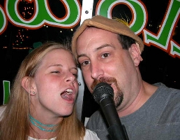 The lovely Abby with your host Frank E.